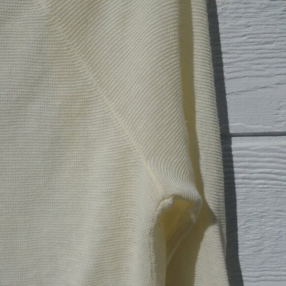 J Jill linen cotton lightweight knit cardigan sweater butter cream yello… - Picture 3 of 9